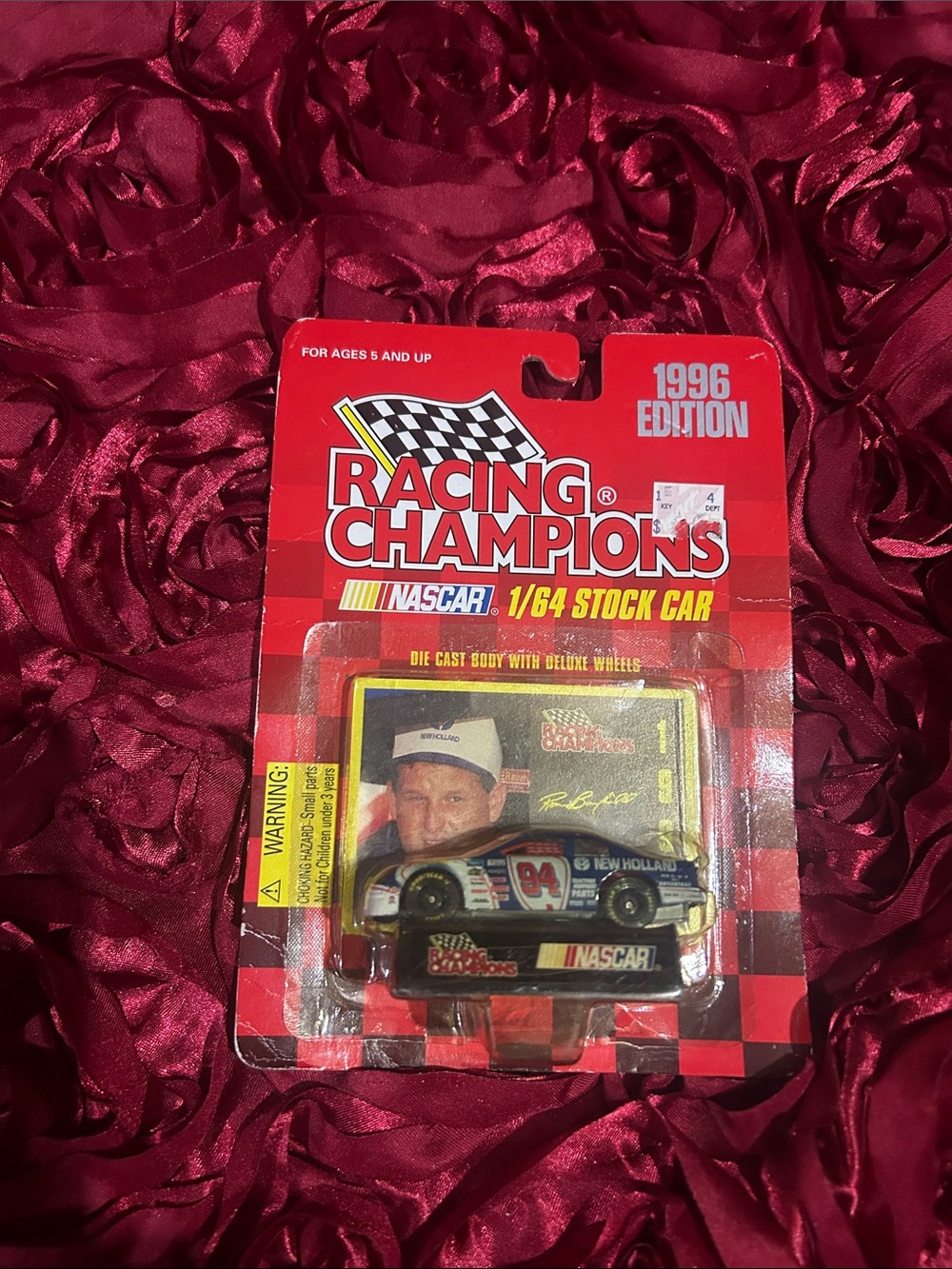 Racing Champions 1996 Edition NASCAR 1/64 Stock Car - White and Blue